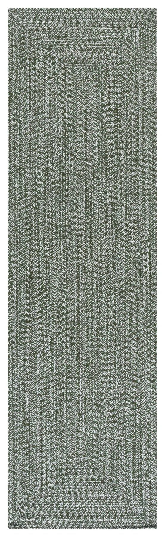 Safavieh Braided 2'-3" x 8'-0" Rug in Dark Green