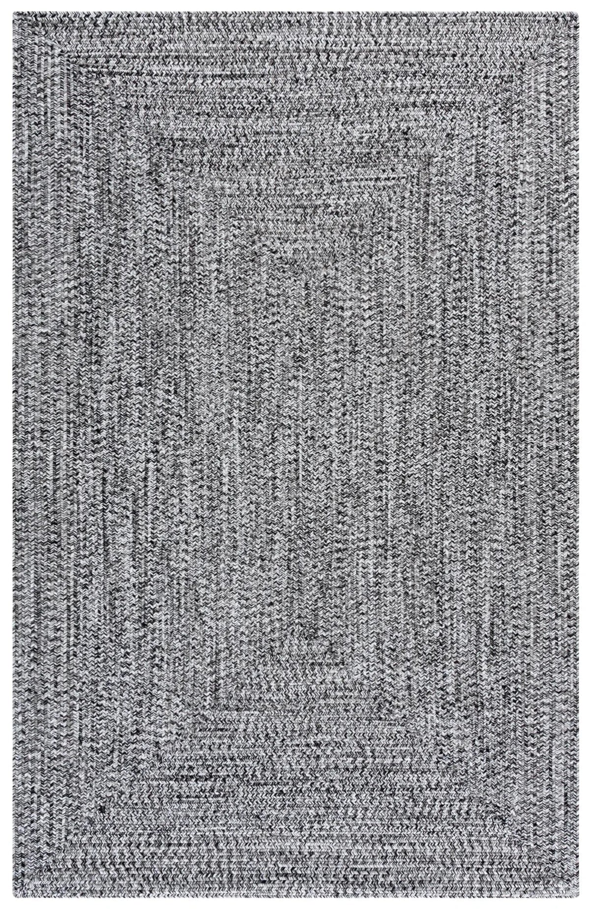Safavieh Braided 4'-0" x 6'-0" Rug in Black / Ivory