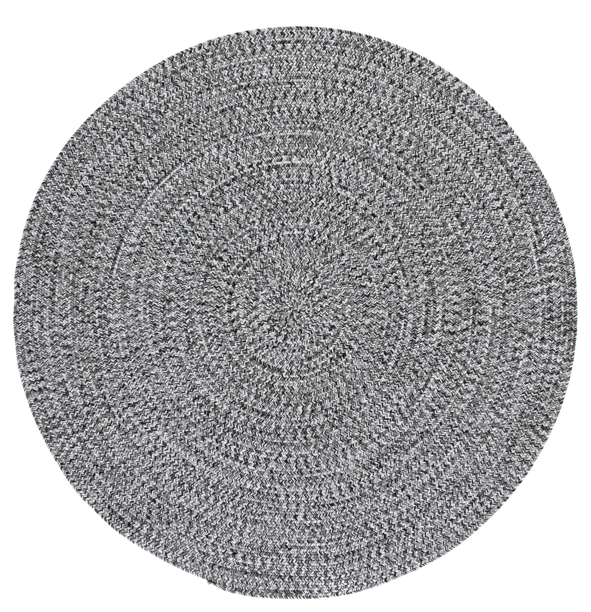Safavieh Braided 5'-0" x 5'-0" Rug in Black / Ivory