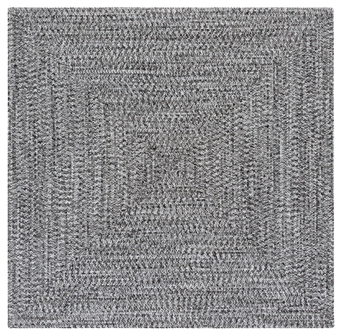 Safavieh Braided 5'-0" x 5'-0" Rug in Black / Ivory