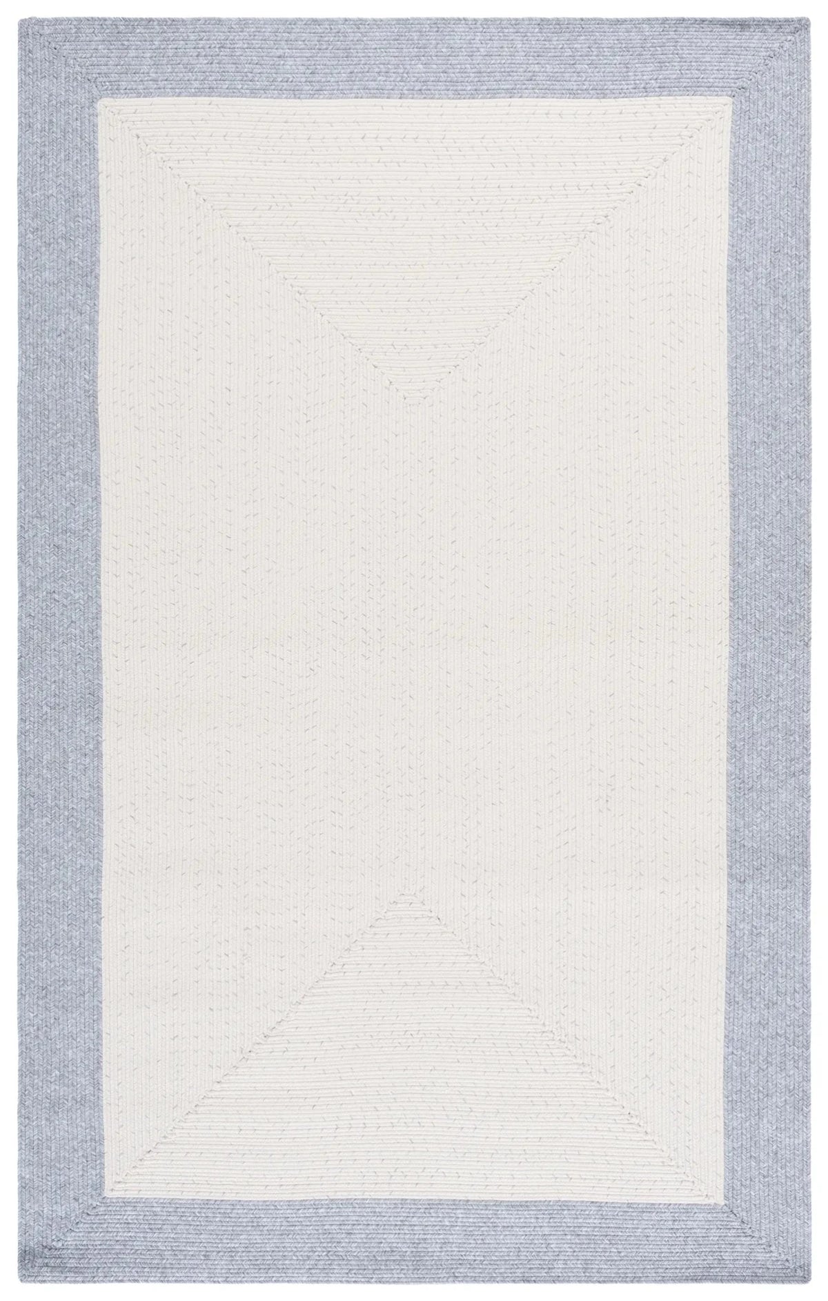 Safavieh Braided 4'-0" x 6'-0" Rug in Ivory / Grey