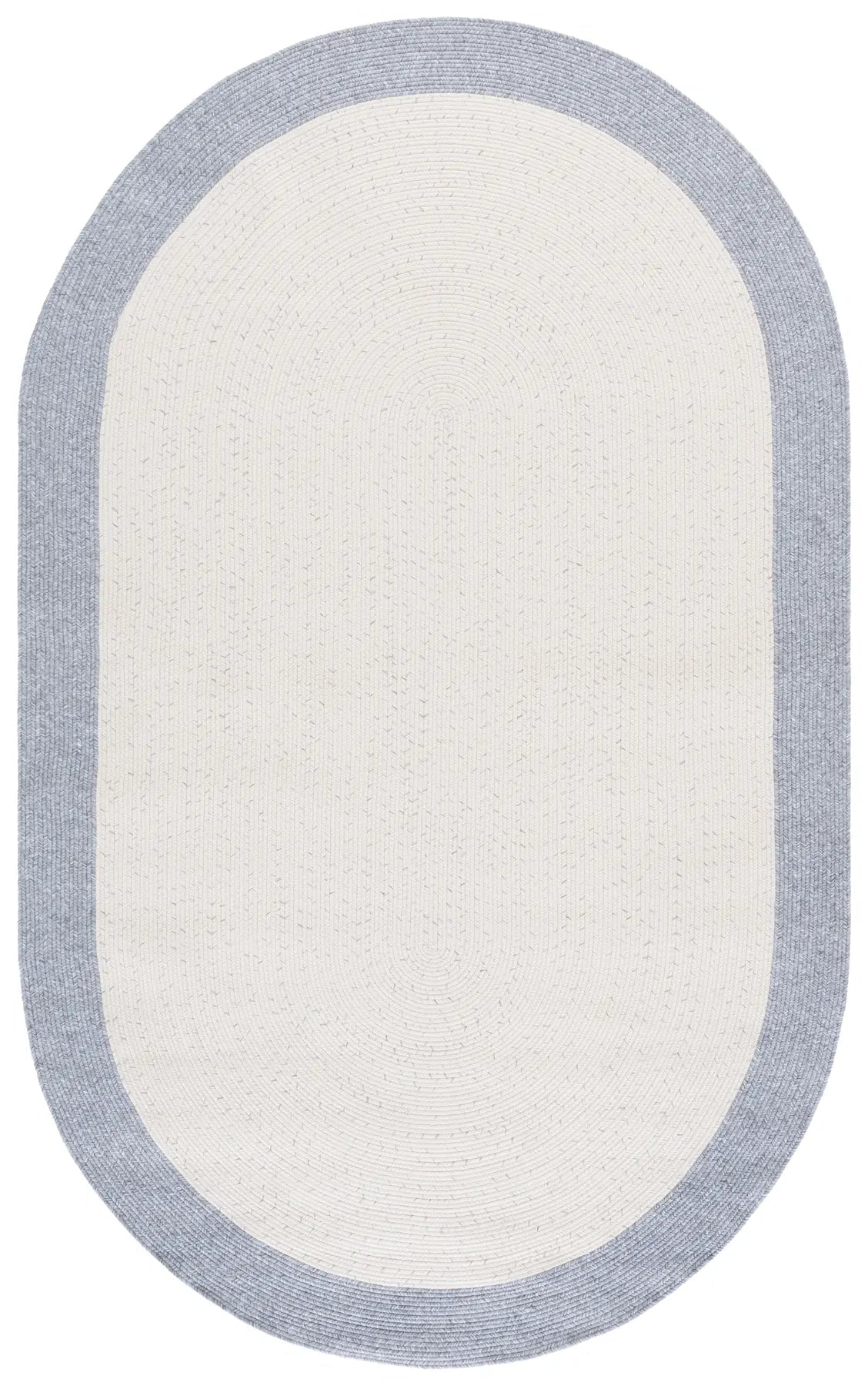 Safavieh Braided 5'-0" x 8'-0" Rug in Ivory / Grey