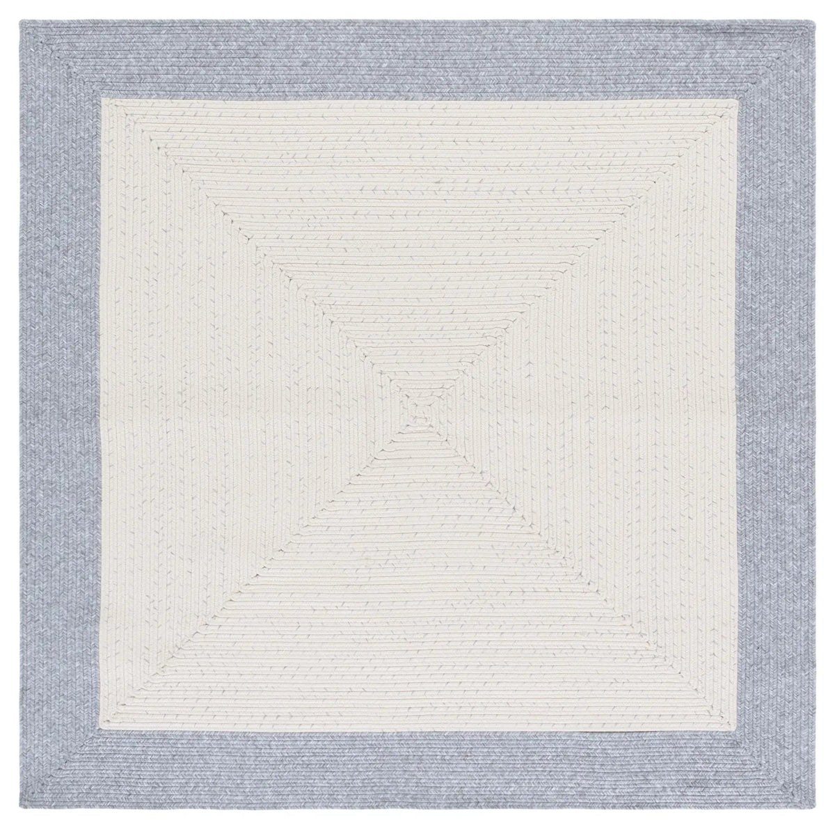 Safavieh Braided 5'-0" x 5'-0" Rug in Ivory / Grey