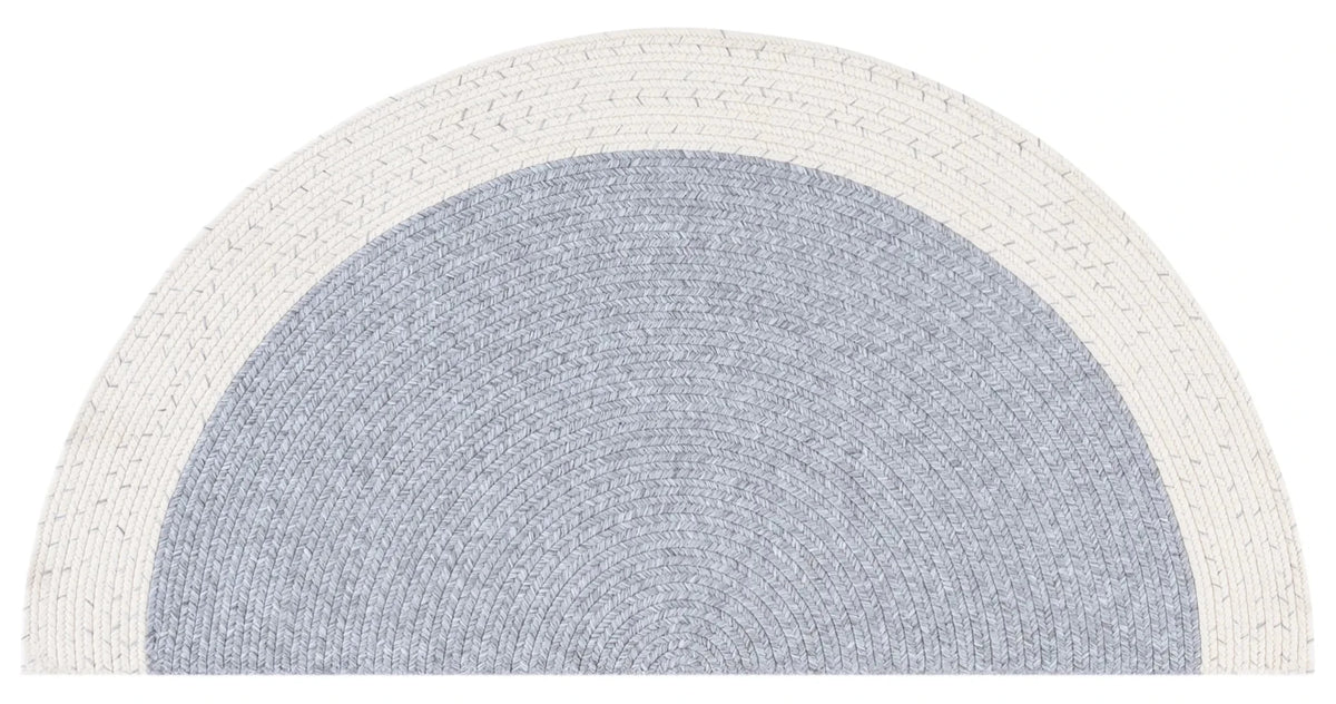 Safavieh Braided 2'-0" x 4'-0" Rug in Grey / Ivory