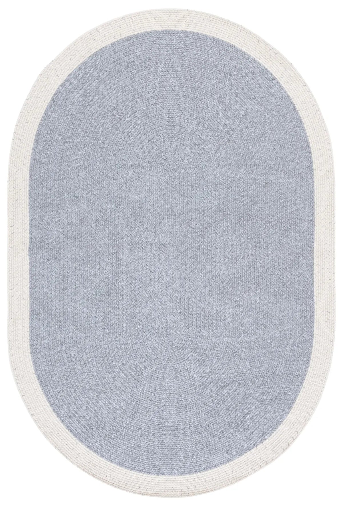 Safavieh Braided 4'-0" x 6'-0" Rug in Grey / Ivory