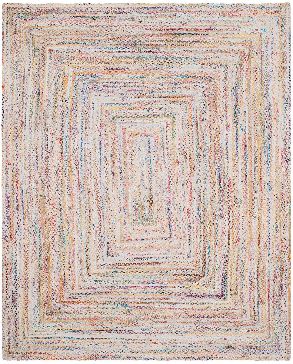 Safavieh Braided Brd210B Ivory/Multi Rug.