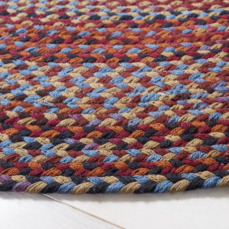 Safavieh Braided Brd257P Blue/Rust Rug.