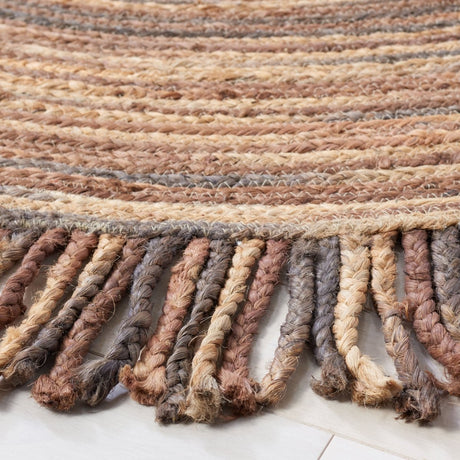 Safavieh Braided Brd259G Silver/Ivory Rugs.