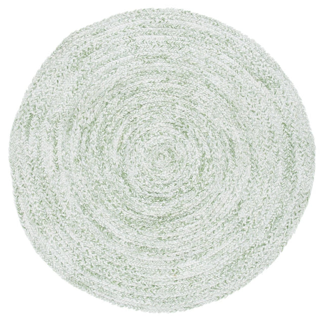 Safavieh Braided Brd271Y Ivory/Green Rugs.