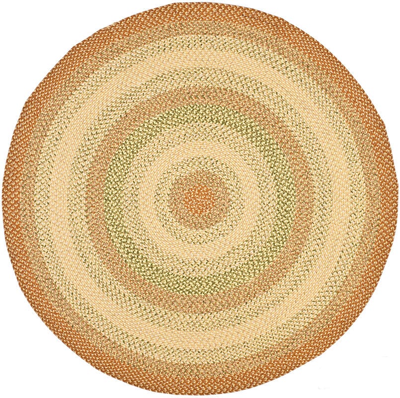 Safavieh Braided Brd303A Rust/Multi Rug.