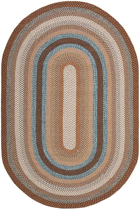 Safavieh Braided Brd313A Brown/Multi Rug.