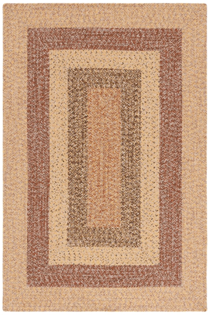 Safavieh Braided Brd318B Beige/Brown Rug.