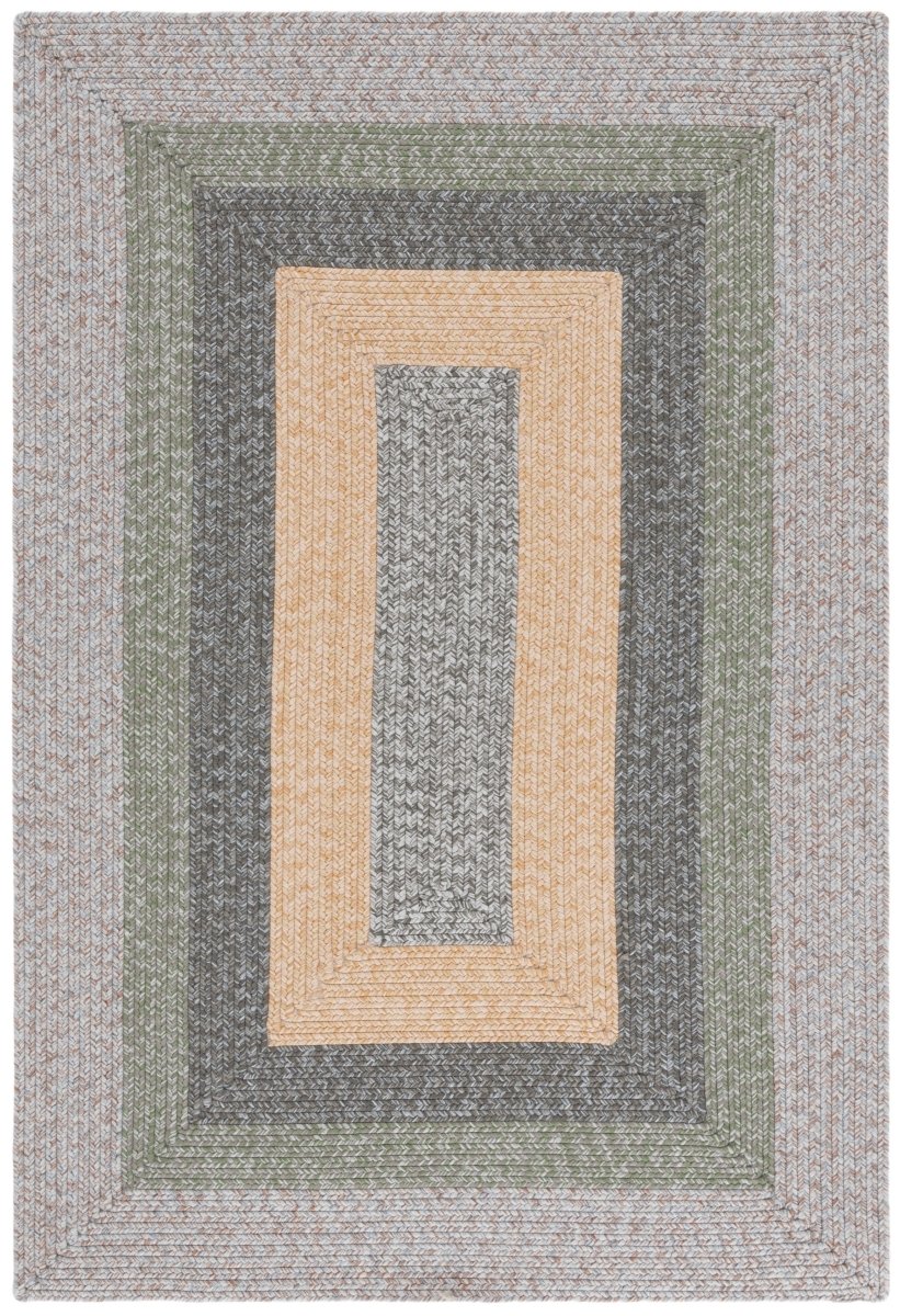 Safavieh Braided Brd318F Grey/Green Rug.