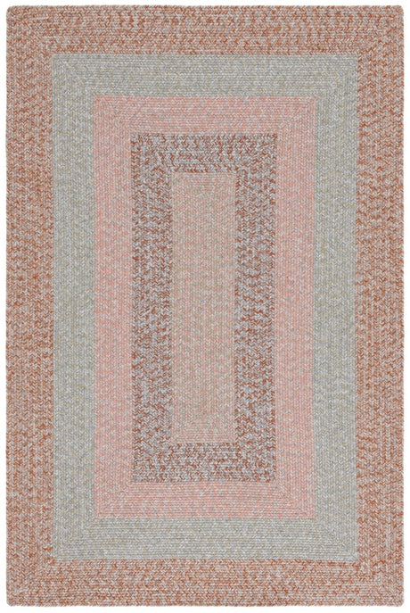 Safavieh Braided Brd318G Brown/Grey Pink Rug.
