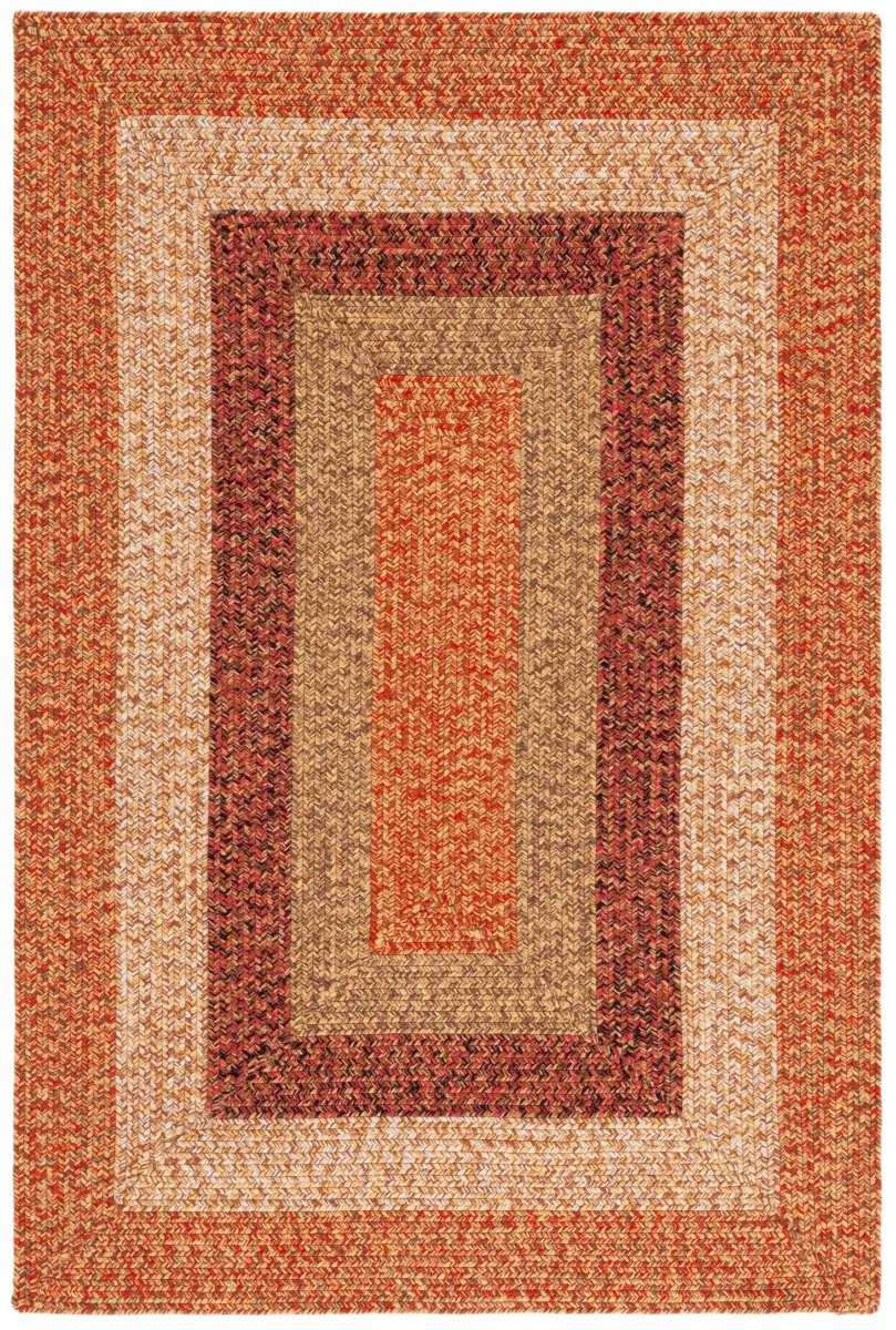 Safavieh Braided Brd318P Rust/Red Rug.