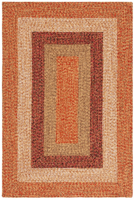 Safavieh Braided Brd318P Rust/Red Rug.