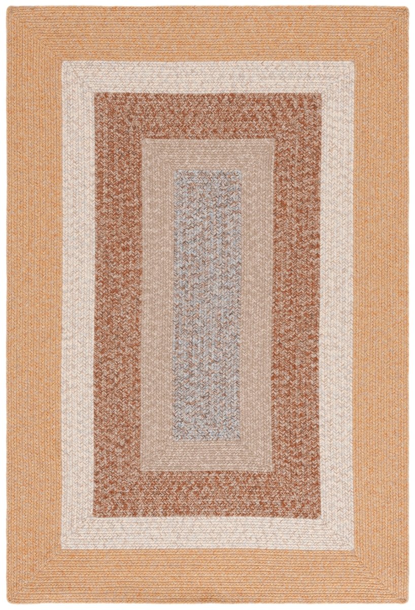 Safavieh Braided Brd318S Brown/Light Brown Rug.