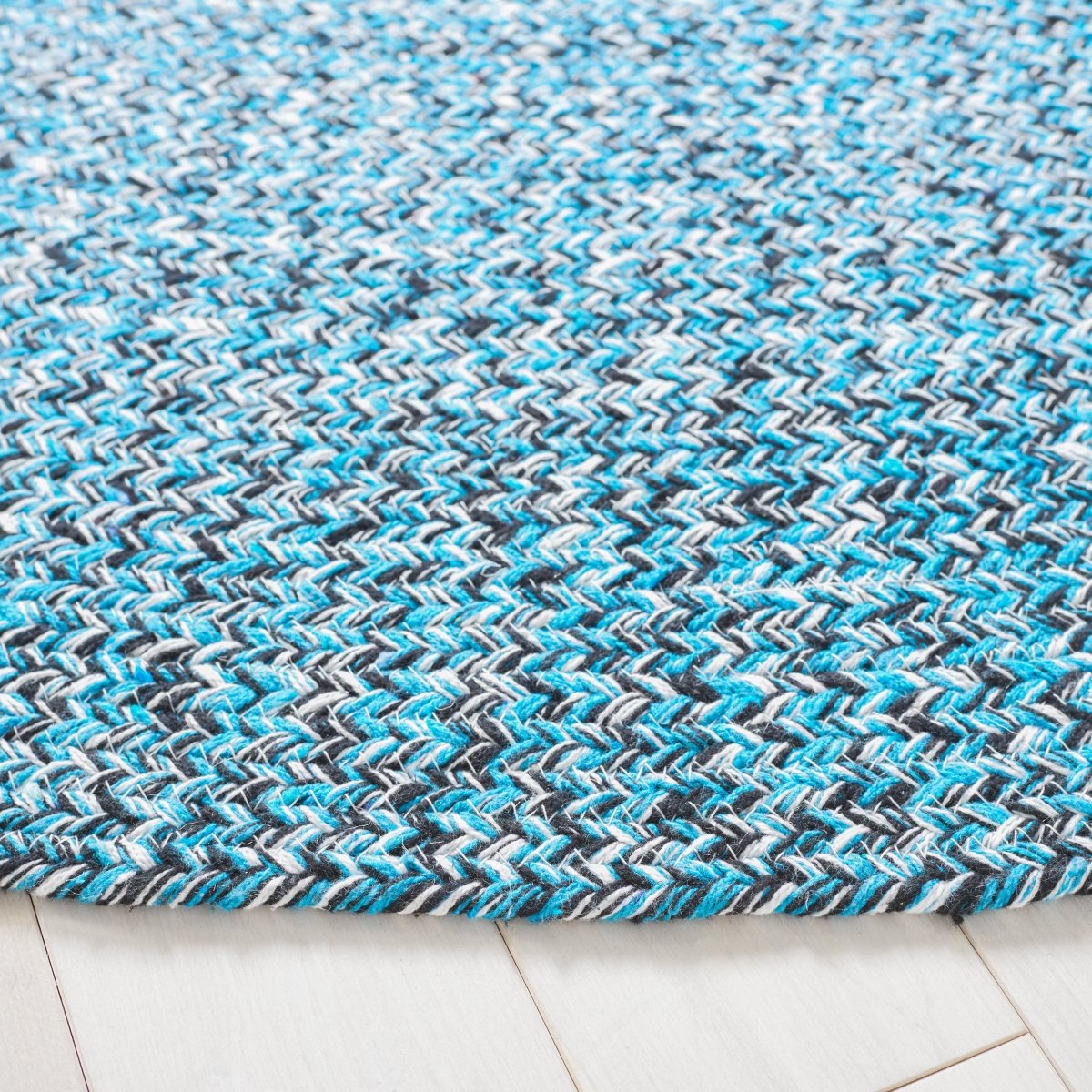 Safavieh Braided Brd351M Blue/Black Rugs.