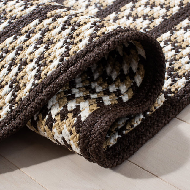 Safavieh Braided Brd401C Ivory/Black Rug - Safavieh - brd401c - 3r