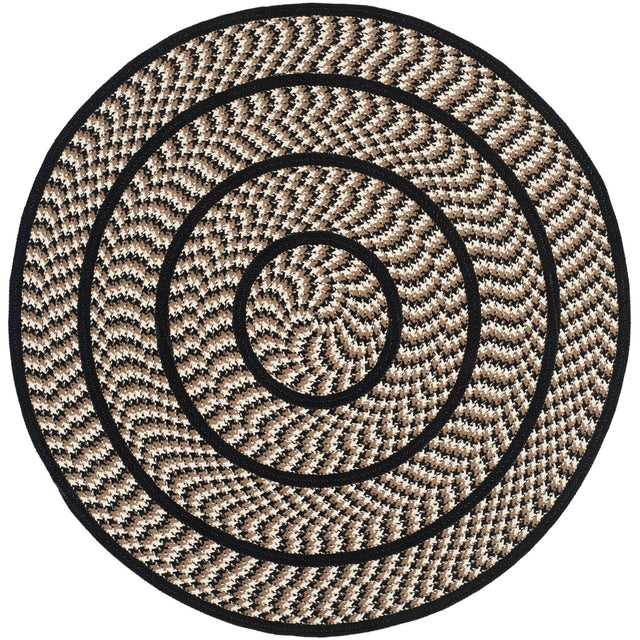 Safavieh Braided Brd401C Ivory/Black Rug - Safavieh - brd401c - 3r