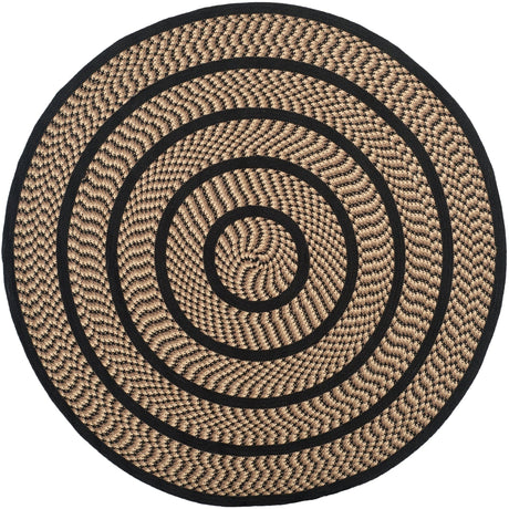 Safavieh Braided Brd401G Beige/Black Rug - Safavieh - brd401g - 5r