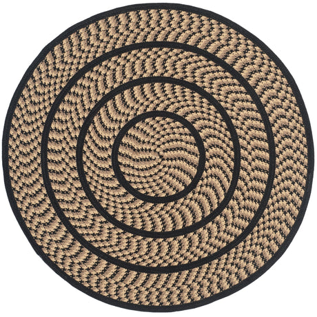 Safavieh Braided Brd401G Beige/Black Rug - Safavieh - brd401g - 5r