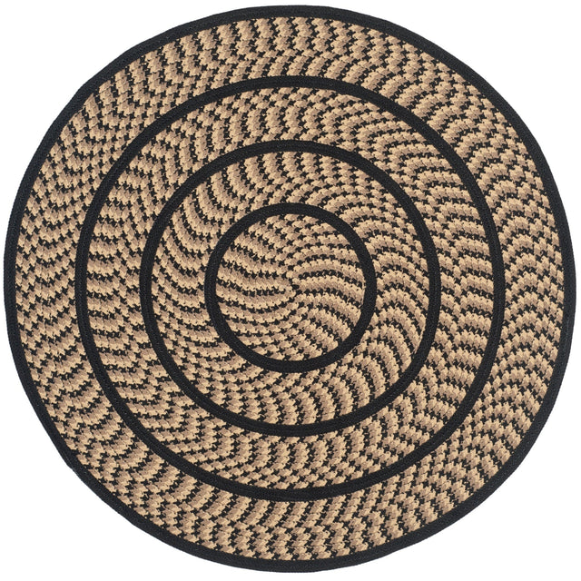 Safavieh Braided Brd401G Beige/Black Rug - Safavieh - brd401g - 5r