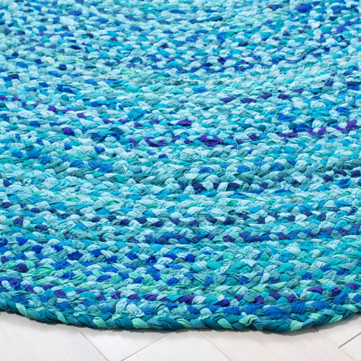 Safavieh Braided Brd452K Turquoise Rug.