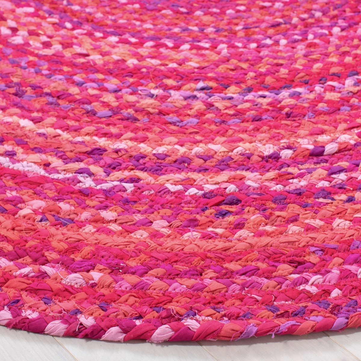 Safavieh Braided Brd452U Pink/Fuchsia Rug.