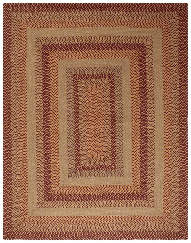 Safavieh Braided Brd651C Yellow/Red Rug.