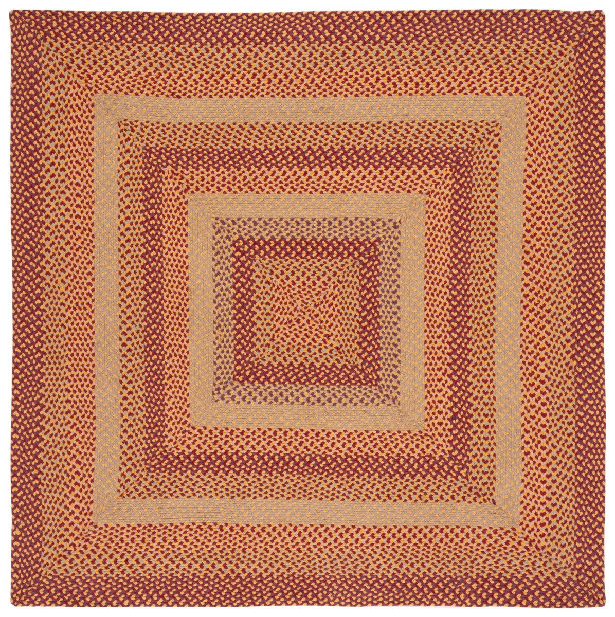 Safavieh Braided Brd651C Yellow/Red Rug.