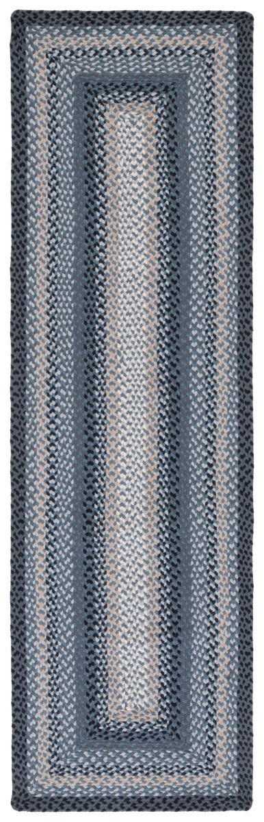 Safavieh Braided Brd651H Dark Grey/Blue Rug.