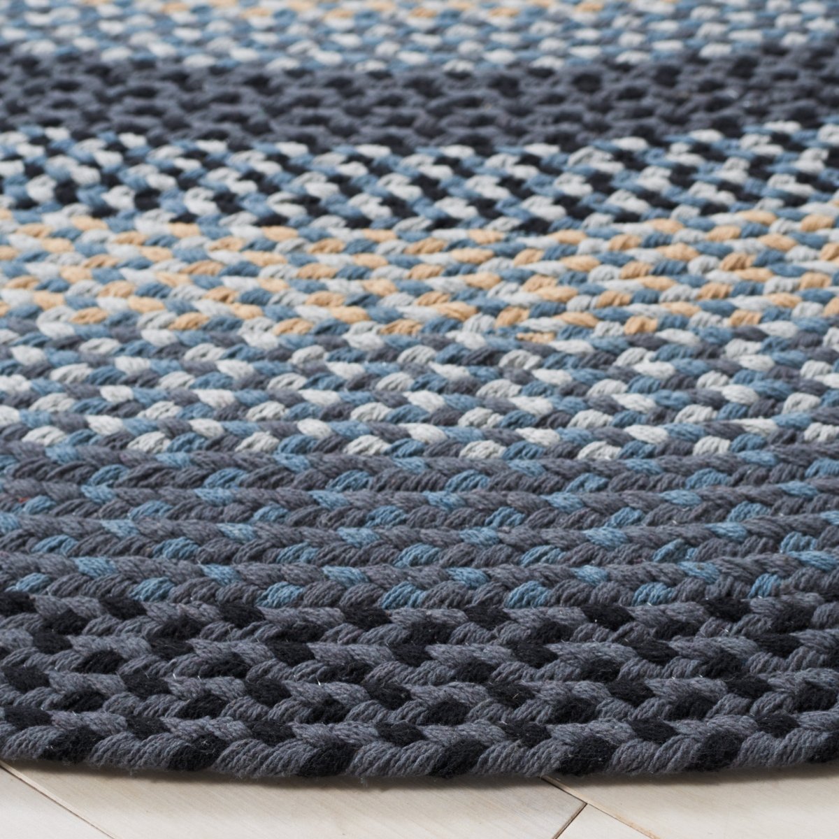 Safavieh Braided Brd651H Dark Grey/Blue Rug.