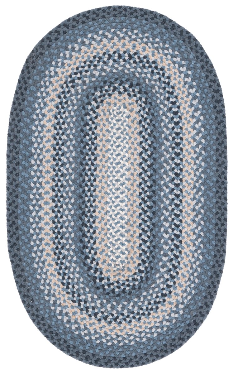 Safavieh Braided Brd651H Dark Grey/Blue Rug.