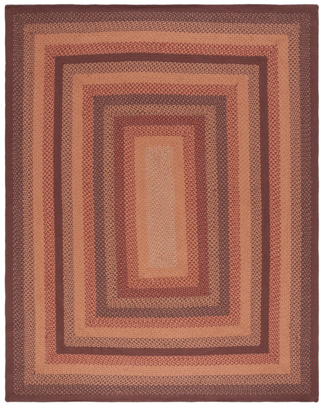 Safavieh Braided Brd651P Orange/Rust Rug.