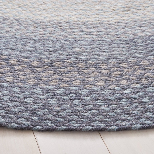 Safavieh Braided Brd652B Grey/Blue Rug.