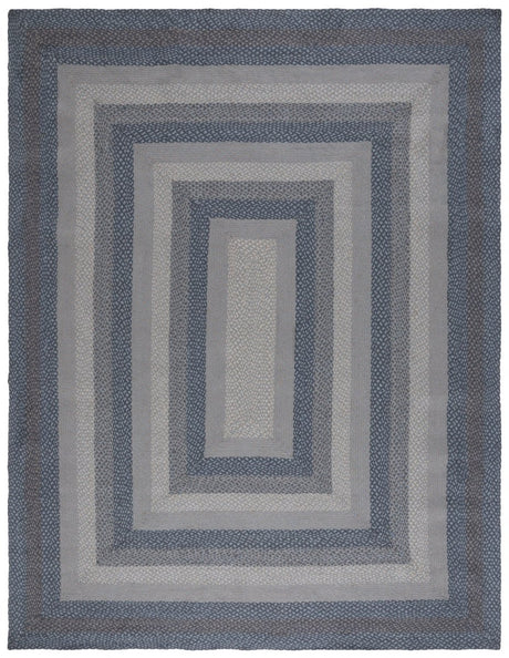 Safavieh Braided Brd652B Grey/Blue Rug.