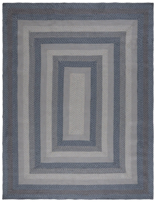 Safavieh Braided Brd652B Grey/Blue Rug.