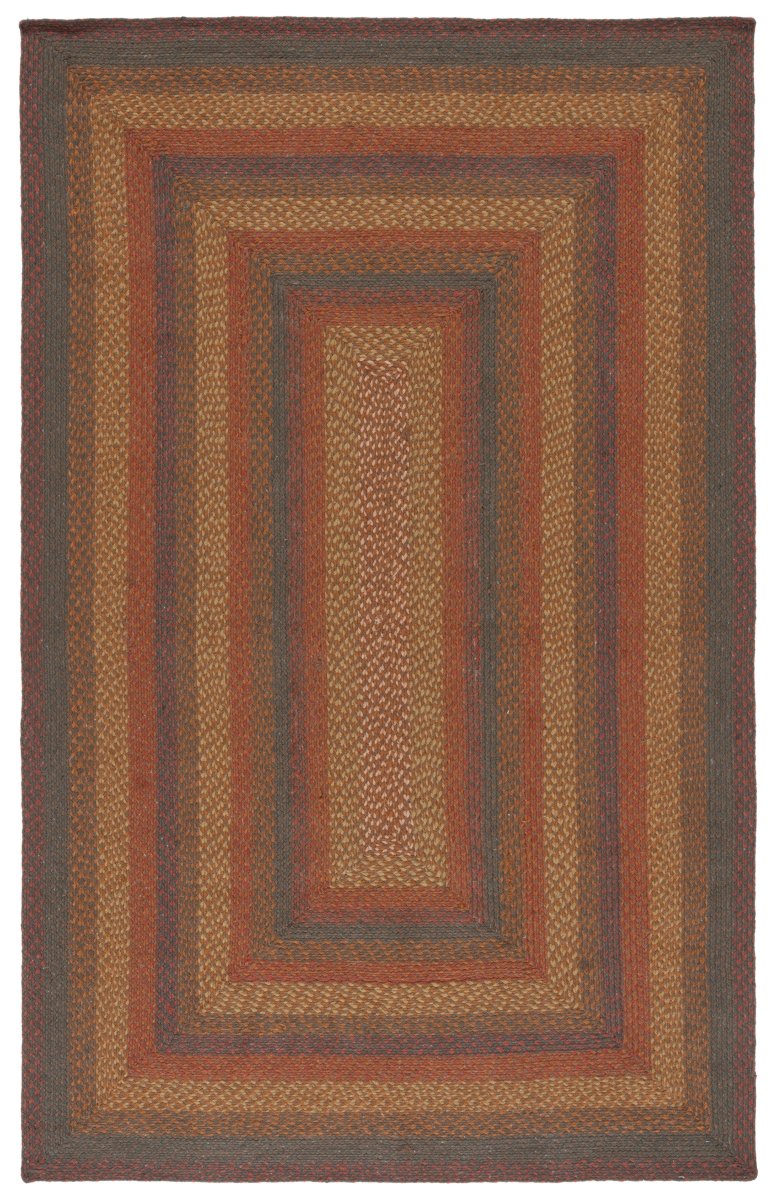 Safavieh Braided Brd652P Green/Rust Rug.