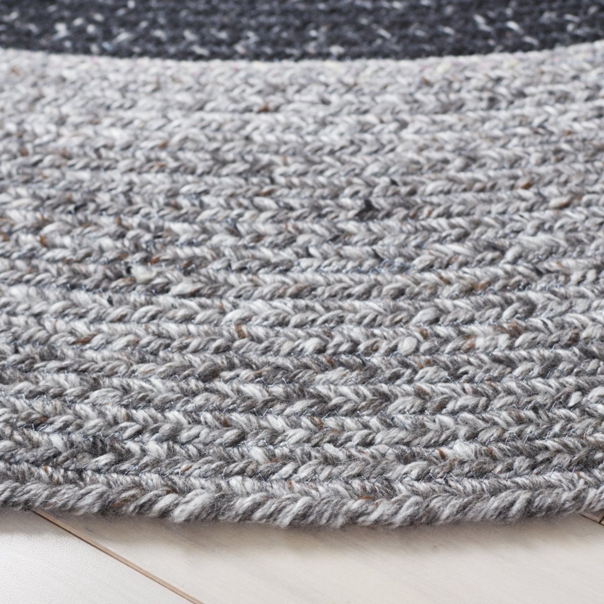 Safavieh Braided Brd803Z Black/Dark Grey Rug.