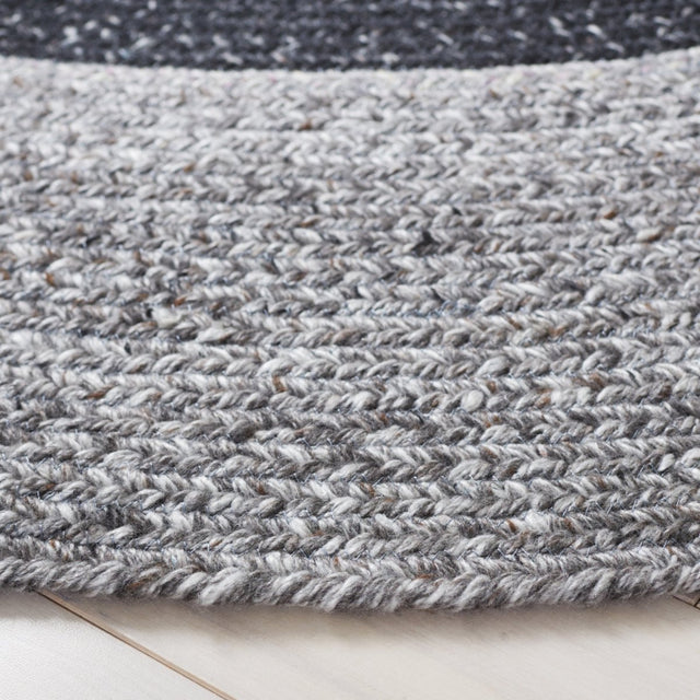 Safavieh Braided Brd803Z Black/Dark Grey Rug.