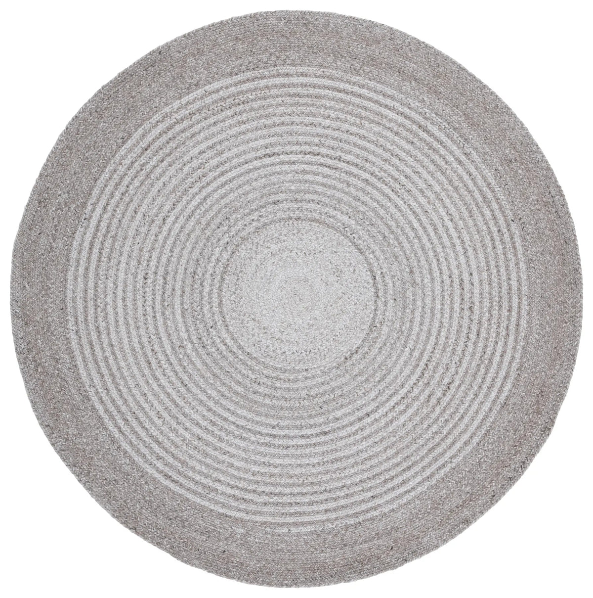 Safavieh Braided 5'-0" x 5'-0" Rug in Light Grey