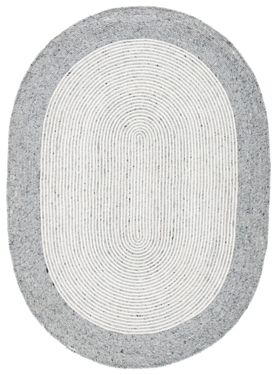 Safavieh Braided Brd904G Grey/Ivory Rugs.