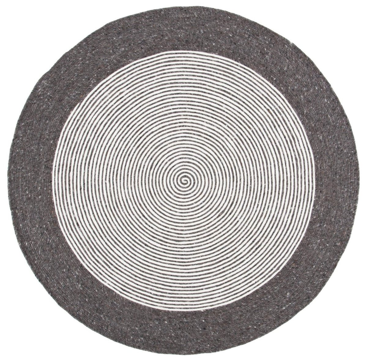 Safavieh Braided Brd904H Charcoal/Ivory Rugs.