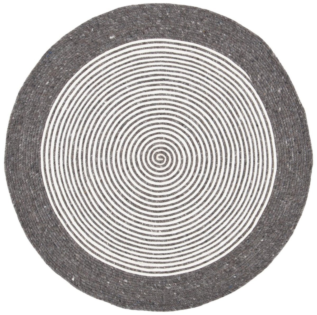 Safavieh Braided Brd904H Charcoal/Ivory Rugs.