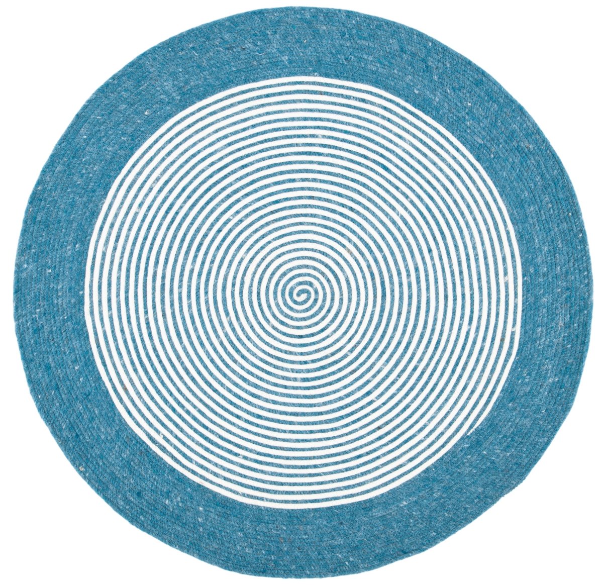 Safavieh Braided Brd904M Teal/Ivory Rugs.