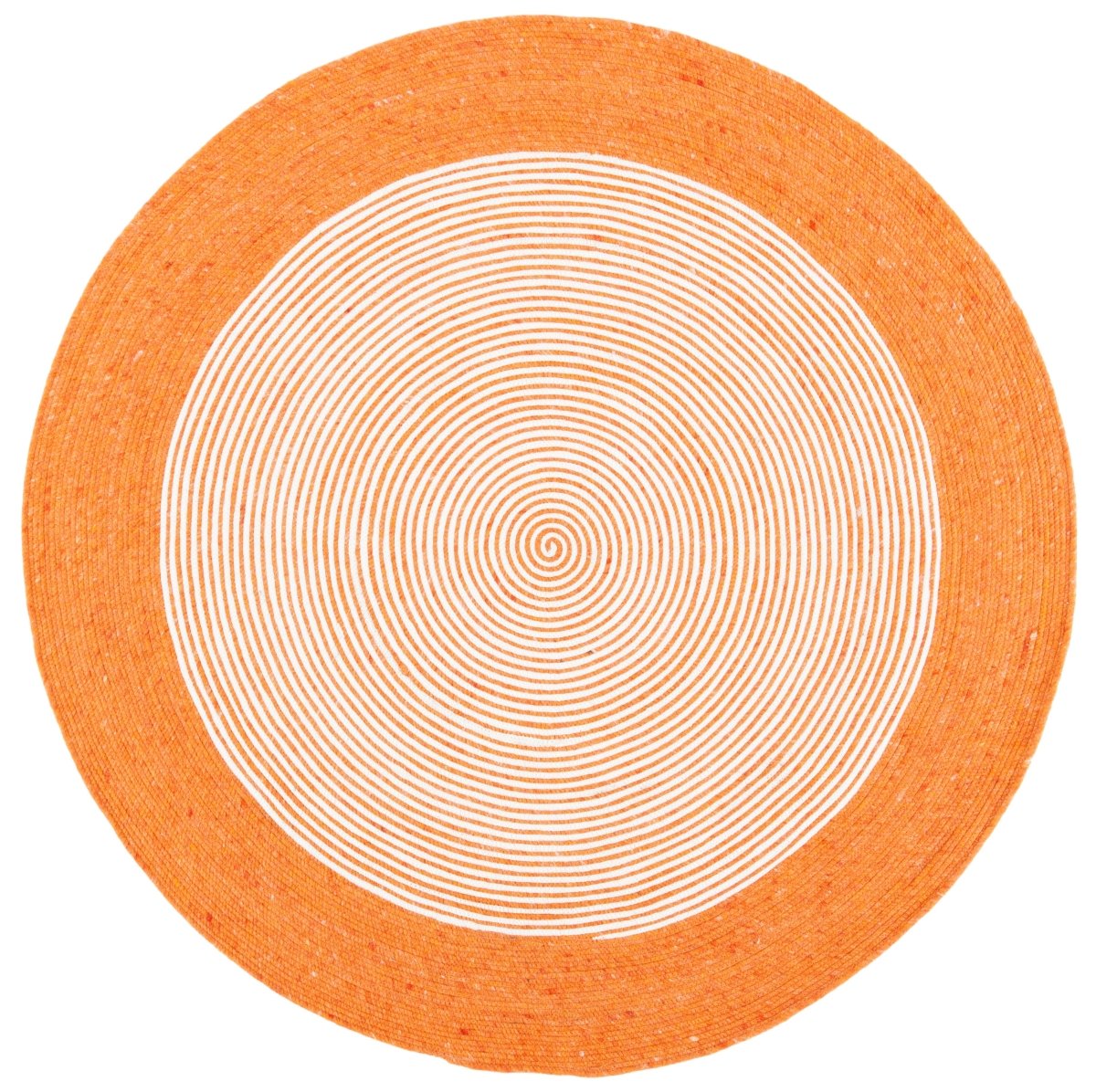 Safavieh Braided Brd904P Orange/Ivory Rugs.