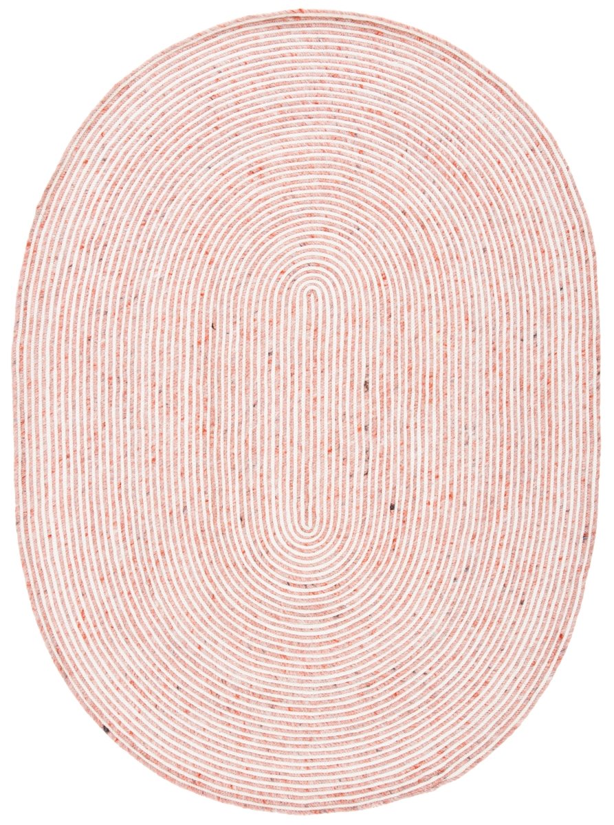 Safavieh Braided Brd905Q Red/Ivory Rugs.
