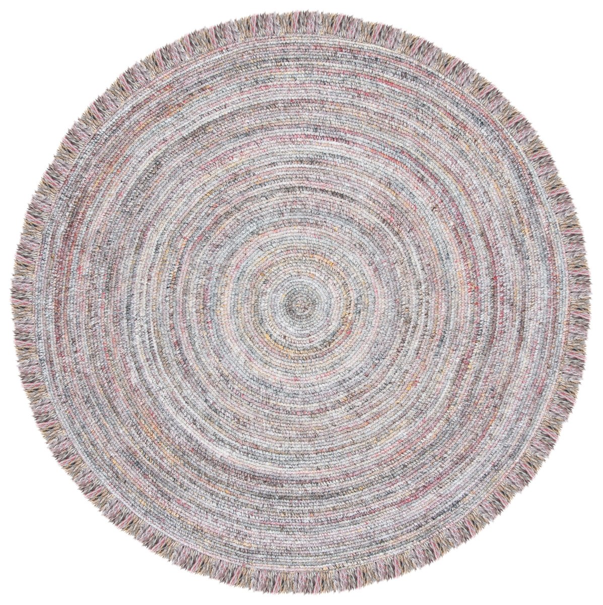 Safavieh Braided Brd950Q Grey/Red Rugs.
