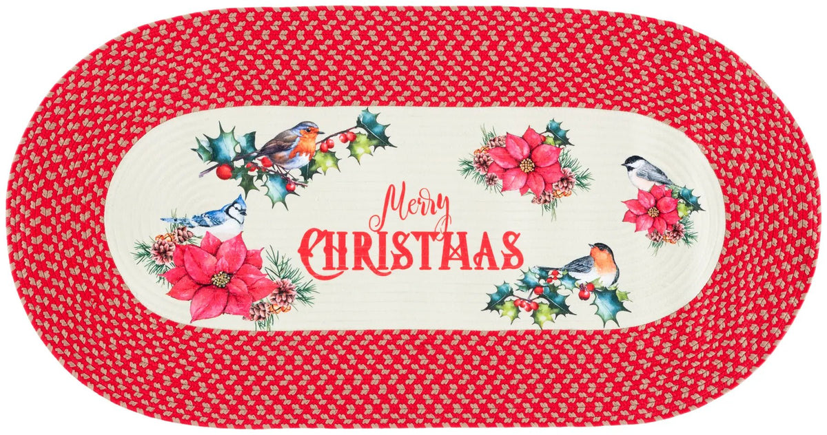 Safavieh Braided Posters 2'-0" x 4'-0" Rug in Ivory / Red